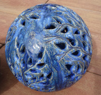 Koule fialová 40 cm - Eva Trbušková - originál